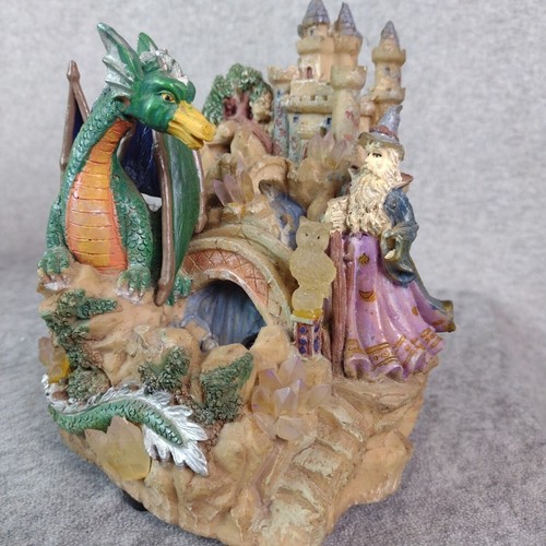 Vintage dragon wizard castle - dragon,